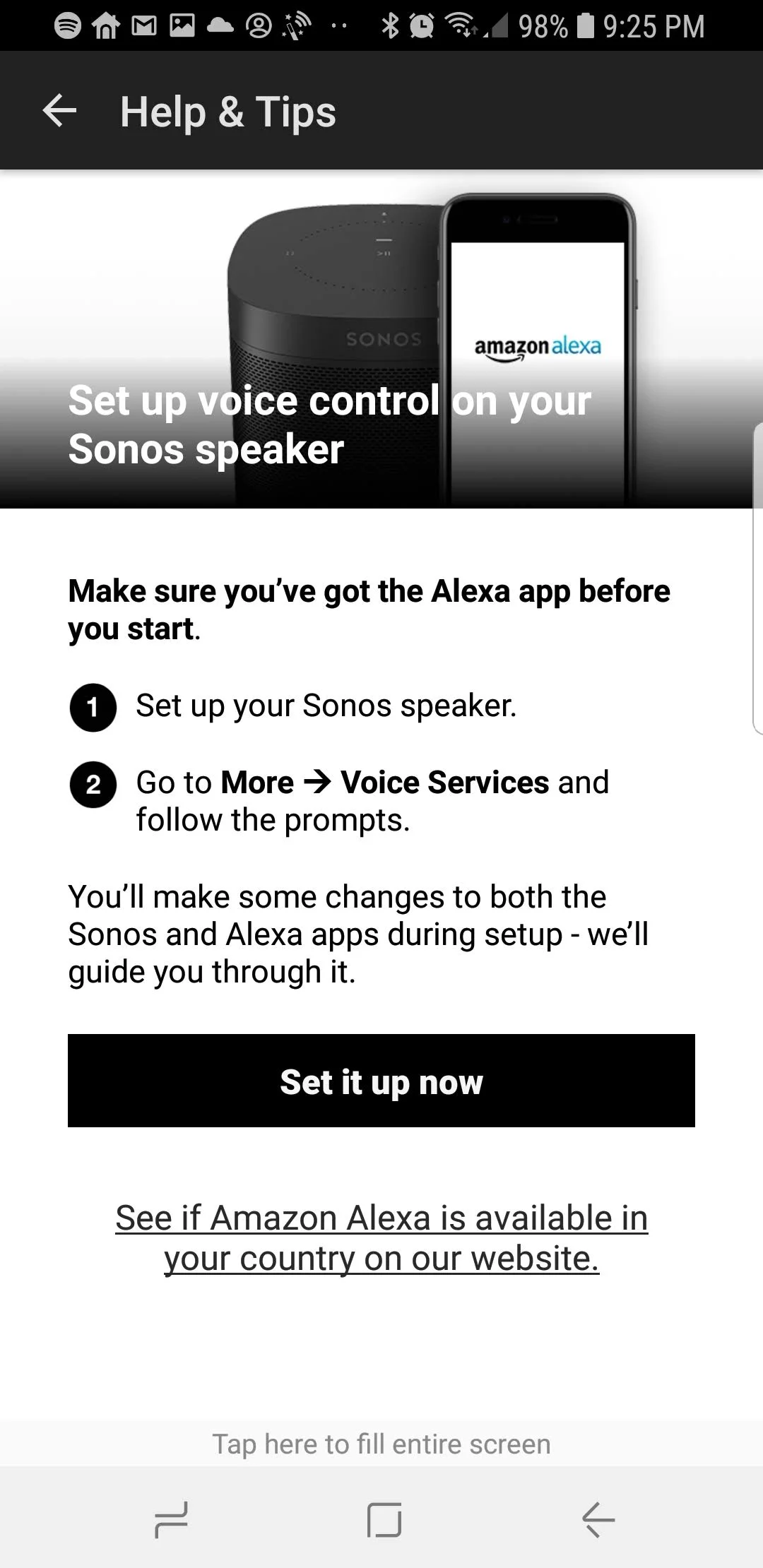How to hook up sonos best sale to alexa